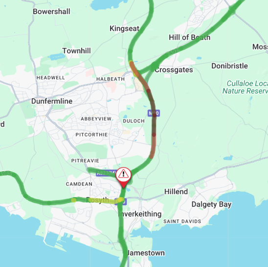 New ❗️⌚️07:15
🗺️#M90 Jct 2A - 2

⚠️The M90 is currently restricted S/B at Admiralty due to a multi vehicle road collision 

🚨Lane 2 is currently closed 

⏱️Delays are beginning to increase. Alternative routes and extra time is recommended  

📣Updates to follow 

<a href="/SETrunkRoads/">BEAR SE Trunk Roads</a>