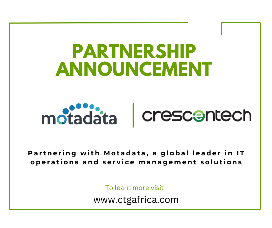 We’re excited to announce our partnership with Motadata, a global leader in IT operations and service management solutions! 🚀

Together, we’re set to empower businesses enhancing visibility, performance, and reliability across IT environments.

#CrescentTechGroup #Motadata