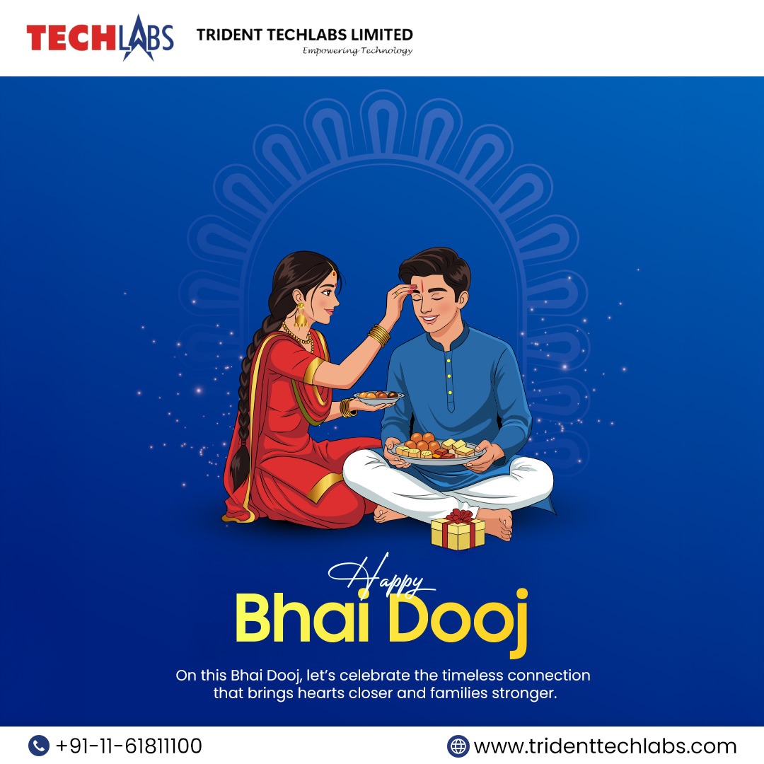 TechlabsTrident's tweet image. ✨ Happy Bhai Dooj! ✨
On this Bhai Dooj, let’s celebrate the timeless connection that brings hearts closer and families stronger. 💛
May the bond between brothers and sisters continue to grow with love, trust, and happiness.
#BhaiDooj #HappyBhaiDooj #FestivalOfLove