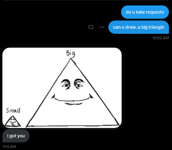 berdyaboi's tweet image. sometimes when i notice im mutuals with an artist i'll dm them with something really stupid and usually they ignore me
the ones who dont are always very funny and cool thank u @Jojomama38