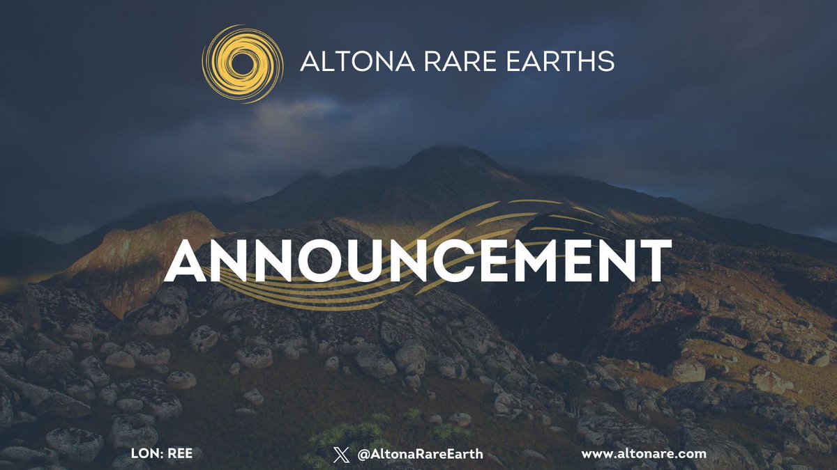 Altona announces that Simon Charles will step down as Non-Executive Chairman effective 31 Oct 2025, after over 2 years on the Board. 

Harvey Sinclair has been appointed as the new Non-Executive Chairman, commencing November 1, 2025.

"On behalf of the Board and the executive