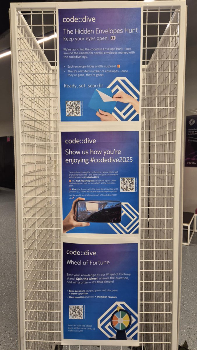 code_dive_pl's tweet image. code::dive 2025 is officially kicking off 🚀
🎥 Don’t miss a single session! Watch our live streams here:
🔸 Room 1: youtube.com/live/MQfld-2ld…
🔸 Room 8: youtube.com/live/w70pLYvL1…
🔸 Room 9: youtube.com/live/dgAuPrK-S…
👉 Don’t miss the agenda: codedive.pl/#agenda