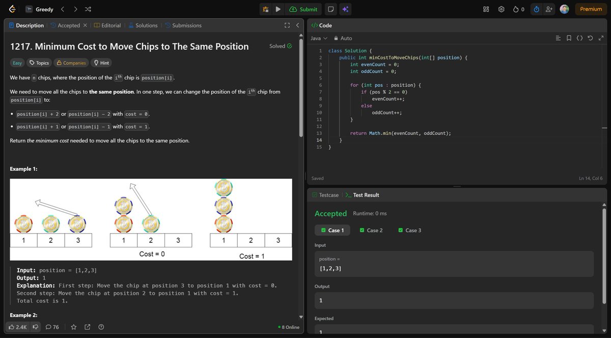 madhavtiwari24's tweet image. Day 176 of #365DaysOfLeetCode ✅Just solved LeetCode problem No. 531! Let’s keep pushing!📷#LeetCode #CodingChallenge #ProblemSolving
