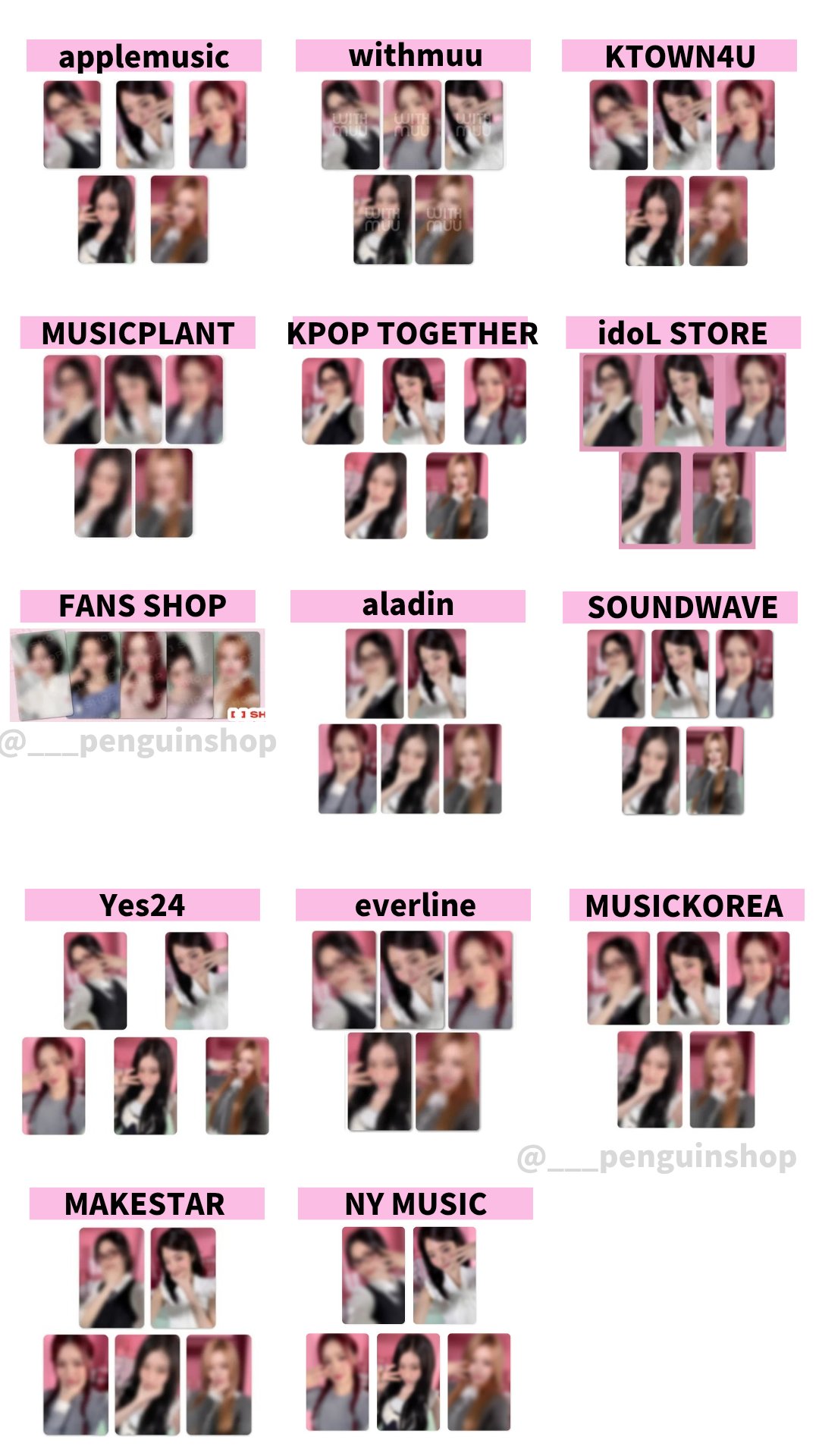 ITZY  チェリョン　中国 weidian 予約特典 トレカ ITZY チェリョン 中国 weidian 予約特典 トレカ