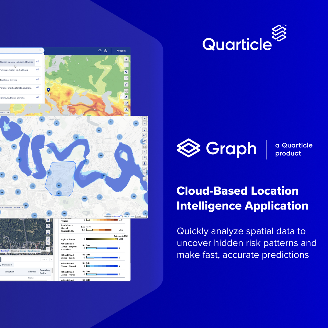 Quarticle_'s tweet image. Complex risk data doesn’t have to be complicated. Top insurers use Graph to map accumulation hotspots, explore portfolio trends, share insights, and monitor real-time hazard events.
Transform complex risk data into clear intelligence: quarticle.ch/products/graph
#GIS #Insurtech