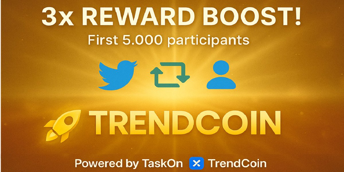 🤑 Join the TrendCoin <a href="/TrendCoin_org/">Trend Coin</a> TaskOn now!

⏰ Duration: Live now until Dec.13

🎁Rewards: 500USDT Don’t miss this chance!

👉taskon.xyz/quest/228384960