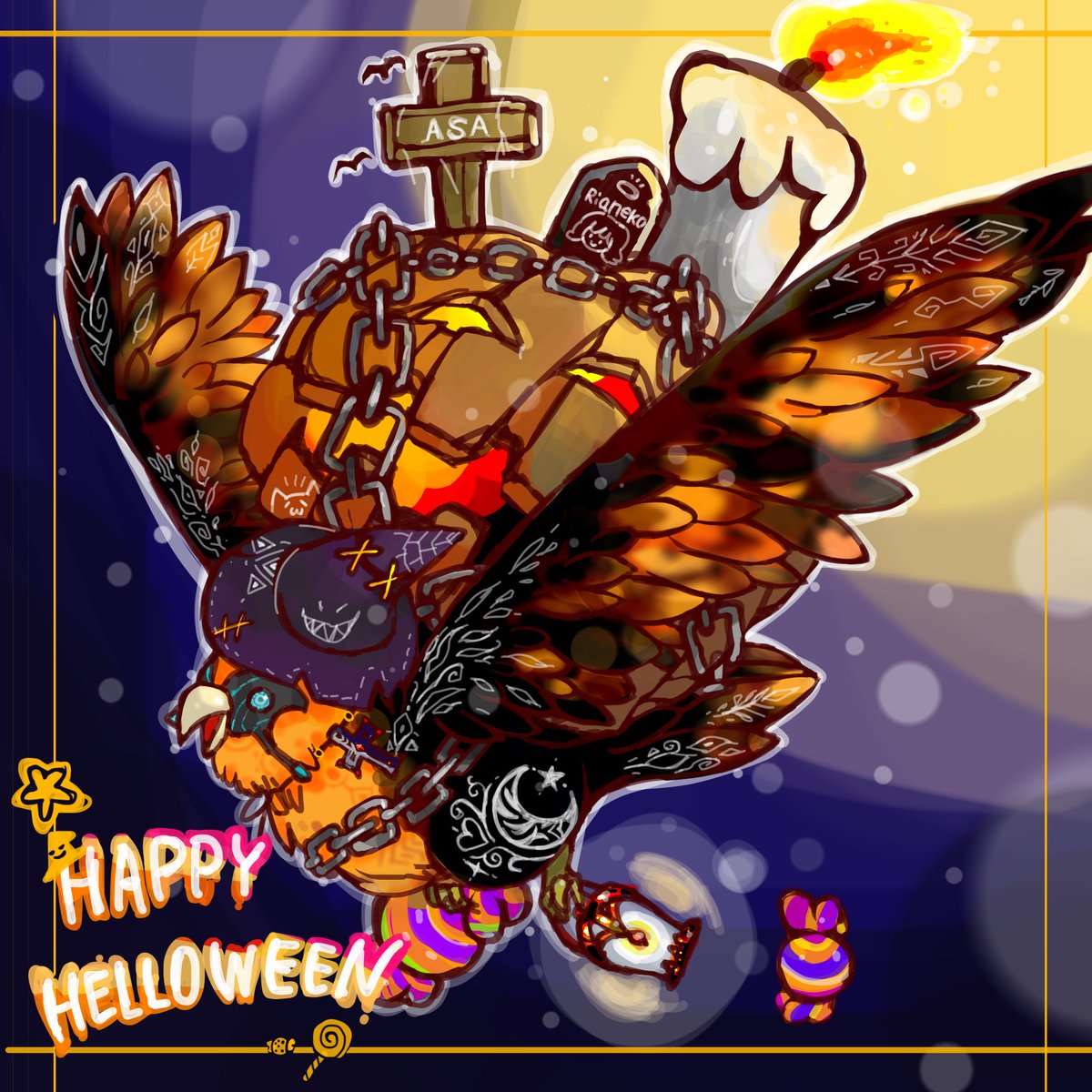 rianeko_mabi's tweet photo. 🎃HAPPY HALLOWEEN🕯

 #ARKSurvivalAscended  #ARKart https://t.co/hw3ns7FF07