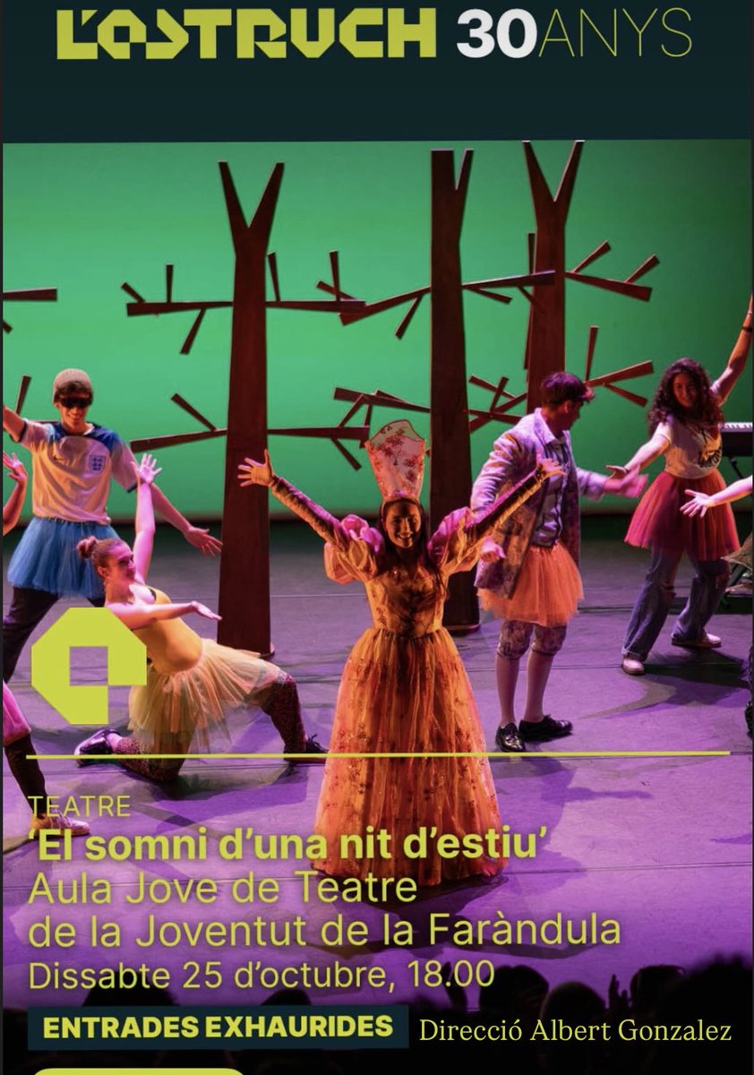 Aquest dissabte participem amb “El somni d’una nit d’estiu”, de Shakespeare, a la festa de celebració dels 30 anys de <a href="/fabrica_estruch/">L'Estruch Fàbrica de Creació</a> #Sabadell
