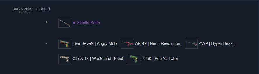 branzales's tweet photo. At least give me a knife from the collections of the weapons i put in LMFAO @CounterStrike 

how does this even happen? https://t.co/LUijv9yPwr