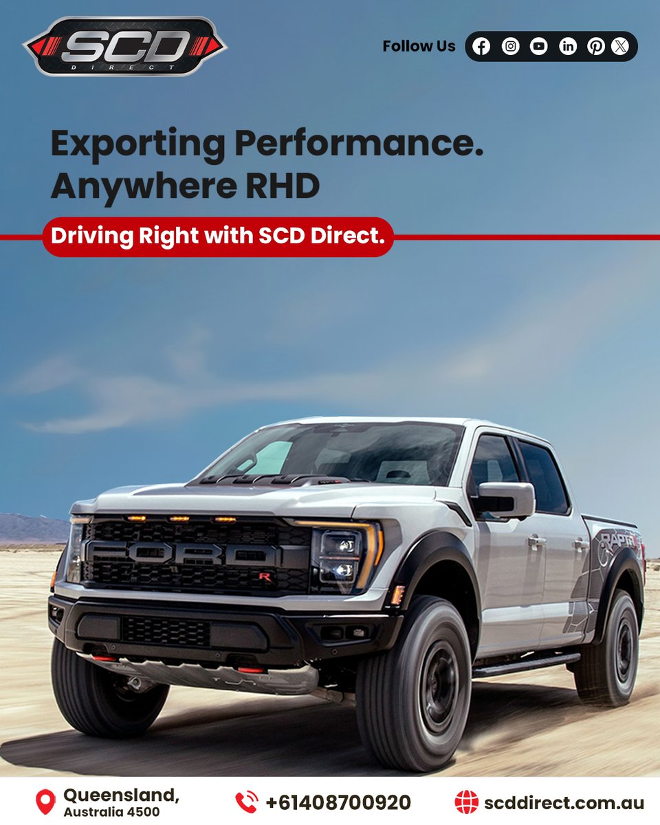 scddirect's tweet image. SCD Direct transforms your dream truck into right-hand drive — ADR-compliant, road-ready, and performance-tested for Australia’s highways.

#rhdperformance #scddirect #americantrucksinaustralia #adrcompliant #carconversion #aussieroads #rhdconversion #uscarsaustralia #rhdcars