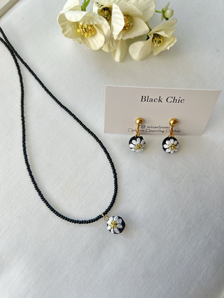 Black Chic感覚刺繍アクセサリー (@handmadeyumi) / Posts / X