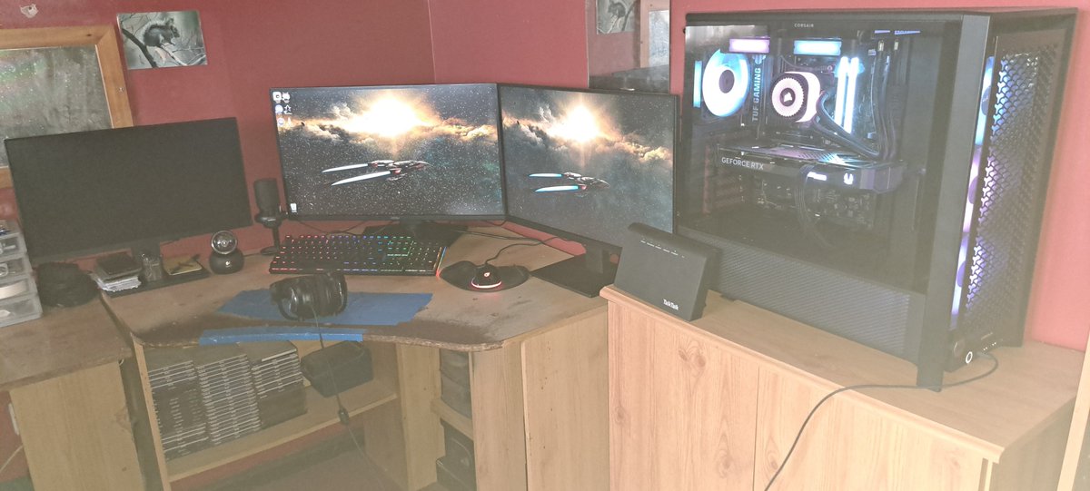 Alt_Lexington's tweet photo. Gonna attempt to begin streaming again Monday.
PC coming along well, pitty Twitch limits non-partners to 6000Mb\s which may make it hard for 1440p. https://t.co/EaOCYd15eO