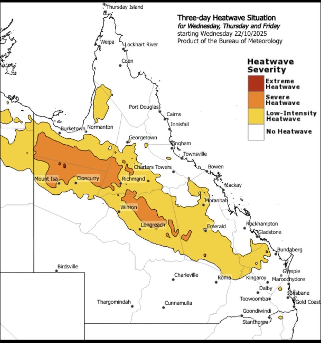 So it turns out I’m not old and soft, I’m experiencing a “Severe Heatwave”.