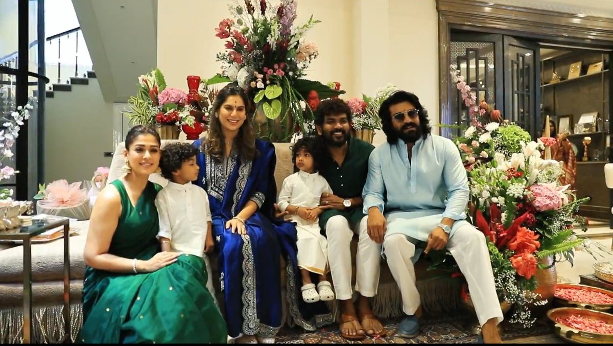 Chi_Vaaya_Moodu's tweet photo. #Nayanthara at #RamCharan and his wife's baby shower ceremony https://t.co/U9qTUCO1Mj