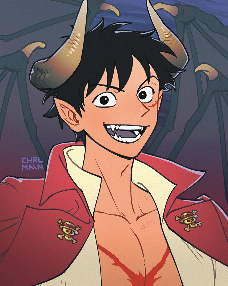 𝕿𝖍𝖊 𝕯𝖊𝖒𝖔𝖓 𝕶𝖎𝖓𝖌 👑

#onepiece #luffy #happyhalloween