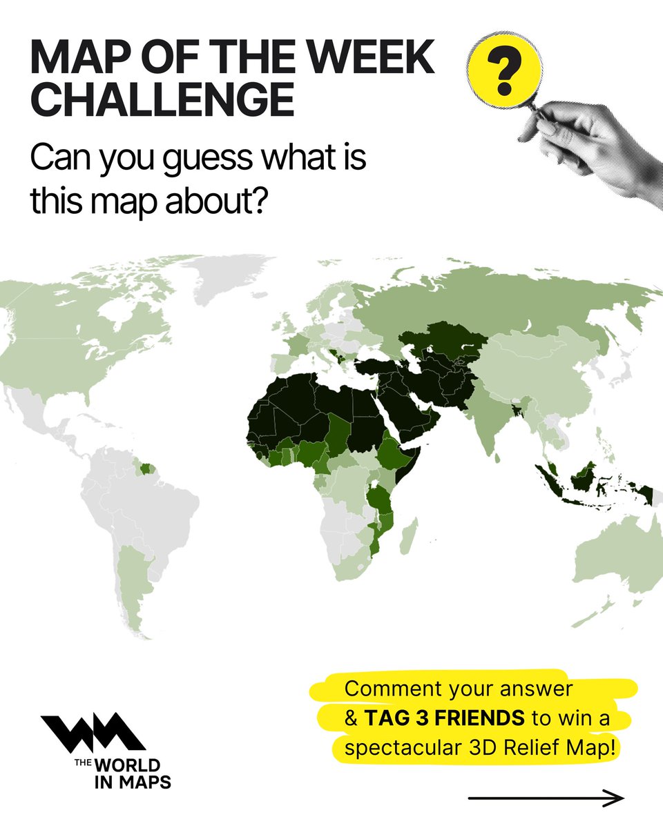 You need to tag three friends with your answer in our Instagram post in order to win one of our 3D maps! 🌎