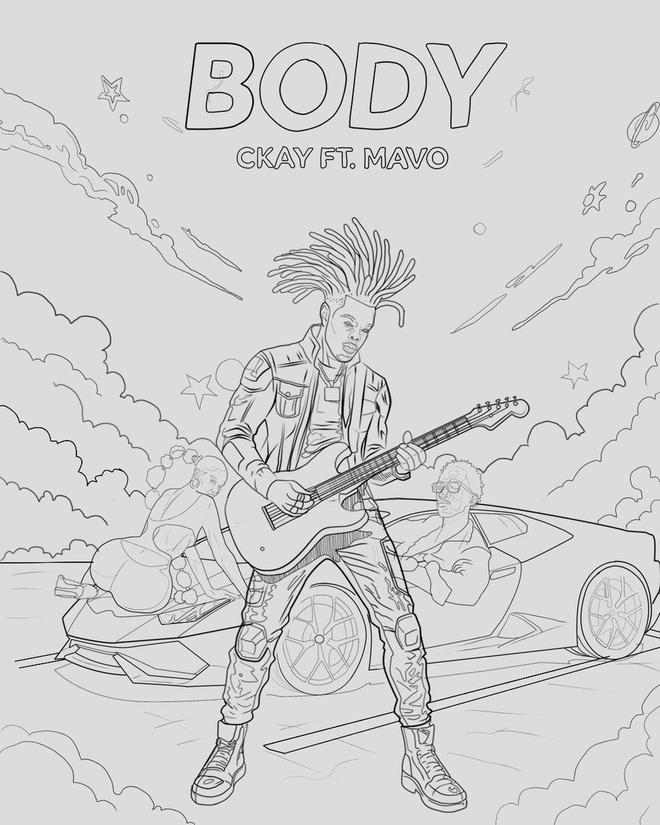 Qivaszn's tweet image. Initial Sketch meets final result. I had too much fun creating this artwork!😍💜💕
#ckay #qiva