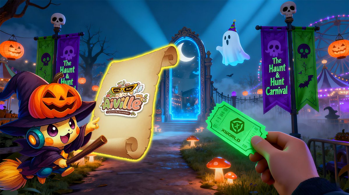 🎃 The Haunt &amp; Hunt Carnival Begins! 
The fog stirs. The realm awakens. 🌫️ 

First stop — The Mirror Gate, where XWorld and <a href="/aivillebot/">AIVilleWorld</a>, the MCP-powered AI gaming protocol on BNB Chain, reveal the hidden truths of your reflection. 🪞 
 
👇 Step through before the mirror closes —
