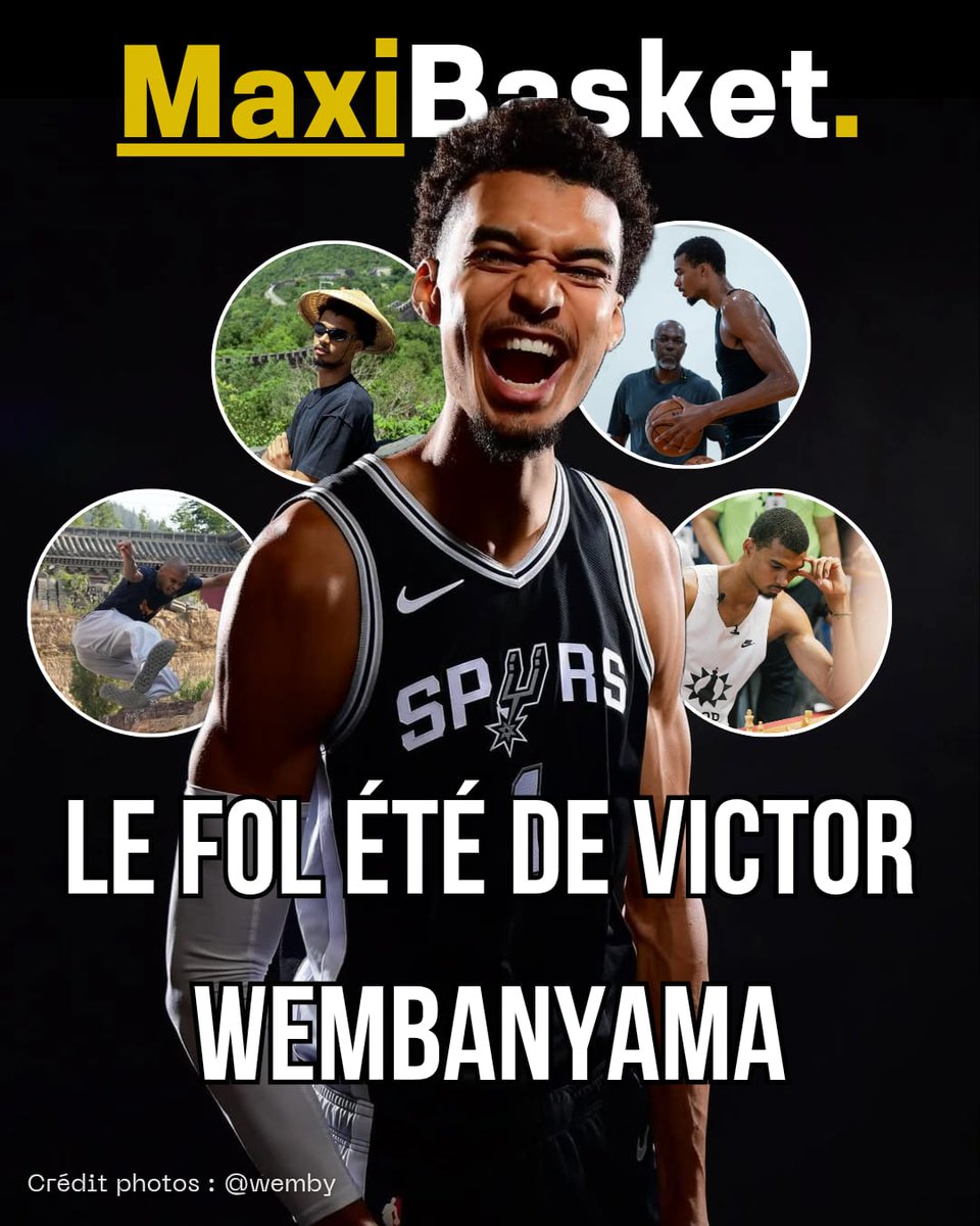 Les secrets de l'été de Wemby sont sur 8 pages dans Maxi Basket #1.
C'est toujours en kiosques à côté du Guide NBA 2025/26 !

Et sur notre boutique : MaxiBasket.fr