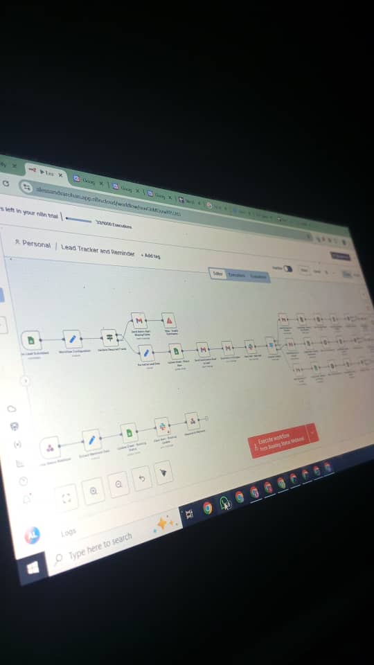 Automatewithjib's tweet photo. I’ve been working on a more advanced #automation flow, one that goes beyond just notifications or sheets.

This setup will handle:

1.  lead capture
2.  smart email sequences
3.  timed follow-ups
4. automatic status updates

It’s still in progress though🤭

#n8n #CRM #automation https://t.co/OfX7Fcw2MY