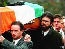 32 years ago, the IRA murdered 9 innocent people in the Shankill Bombing. Gerry Adams carried the coffin of the bomber, Thomas Begley, who died by his own bomb. <a href="/uuponline/">Ulster Unionist Party</a> will never accept that Begley was a victim - he was a victim maker.
