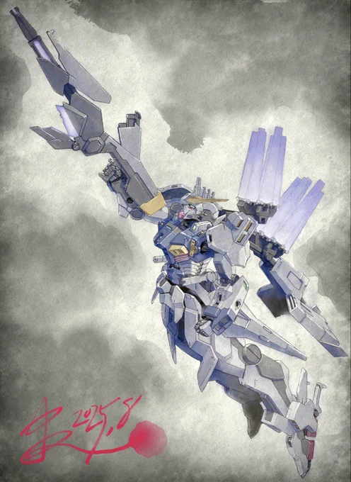 何か描きたいが、何故か今再び佳境に入っているので ウィナーズフォーエバーな過去絵を上げてお茶お濁す! #ガンダムエイト #ガンダムジリウス #過去絵