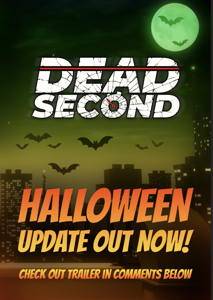 SpungeGames's tweet photo. Something wicked this way comes… 🧟♂️ 🎃
The Halloween update for Dead Second is live!! Dare to enter? 🕸️💀
Check out the trailer!
https://t.co/afnO5s1ET4
#DeadSecond #VRGames #ArcadeShooter #TrickOrTreat #SpookyShooter #HalloweenGaming #SpookySeason #MetaQuest https://t.co/BkMWdlNysk