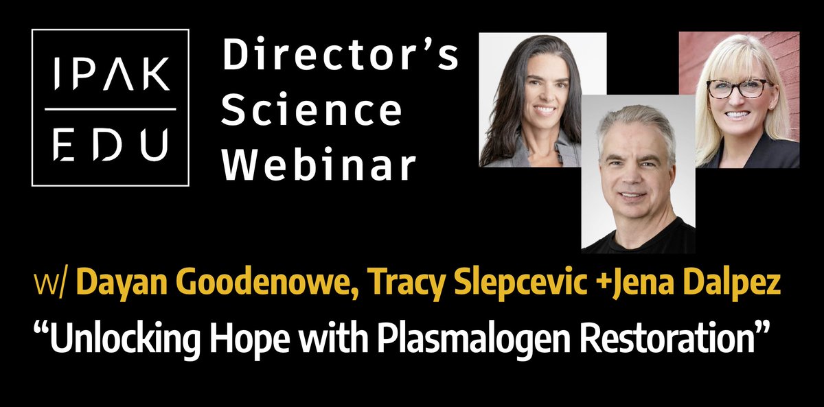 Plasmalogen restoration has the potential to be a game-changer for neurological health and conditions like ASD.  

Watch the recording of the presentation to learn more and support this community health effort!  

entwine.substack.com/p/unlocking-ho…