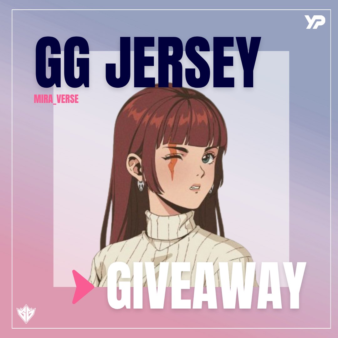 Mira_verse's tweet photo. 🔥YP x GG Jersey 2025 Giveaway🔥

I'm giving away 1x Limited Edition GG Jersey for FREE!

How to join:
🔹Follow @GamingGridx &  @Mira_verse
🔹Like & RT this post
🔹Comment why you want this jersey 😉

⏳48 hours 🫡