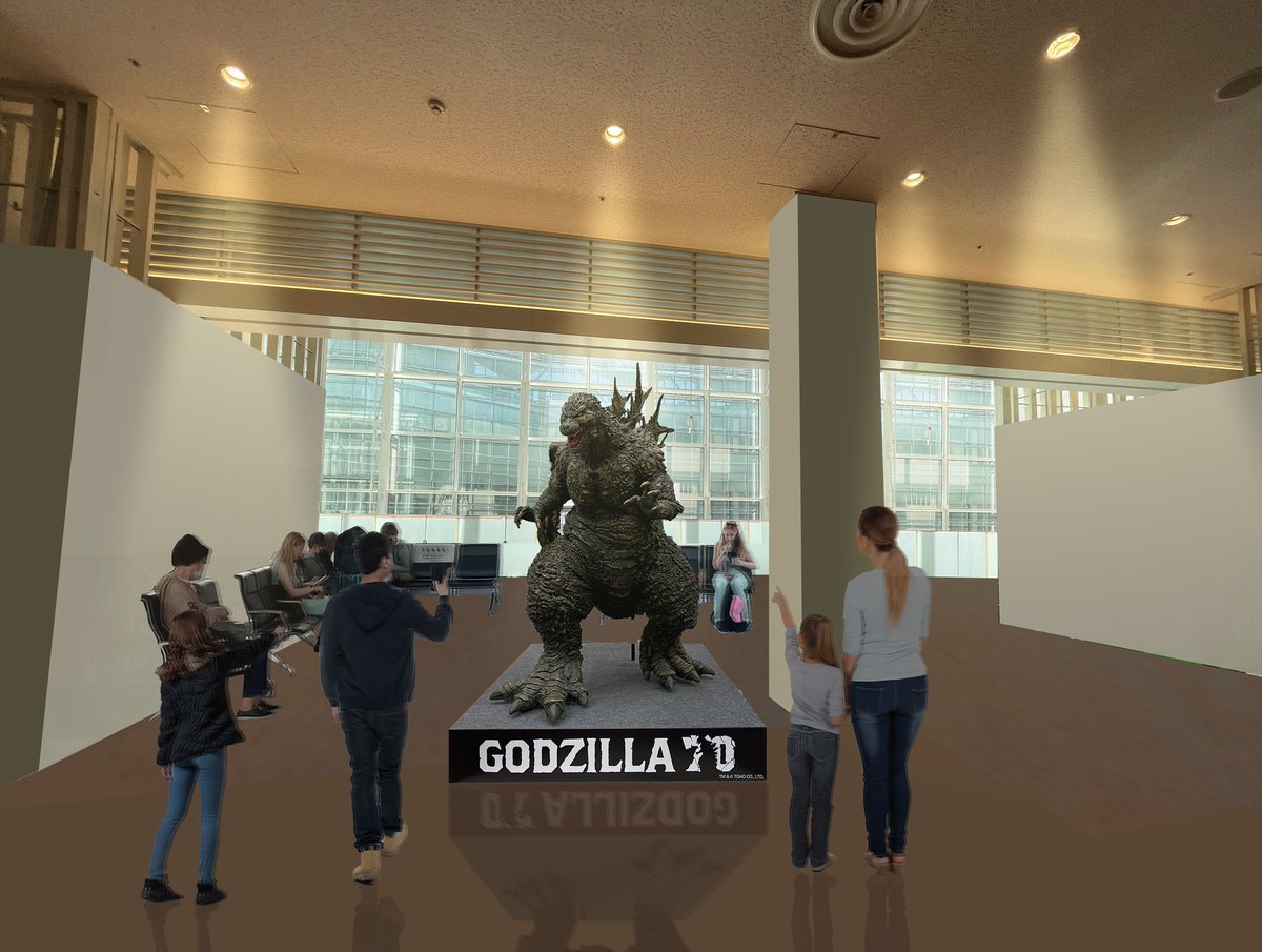 羽田空港にゴジラ襲来❗️
全長40m × 高さ9m の巨大像
oricon.co.jp/news/2414199/?…

初代ゴジラをベースにした超巨大ゴジラ像は、第3ターミナル3階出発ロビーに12月下旬に完成予定。2階到着ロビーでは、歴代怪獣のグラフィック演出も。映画『ゴジラ-1.0』で高い評価を得たゴジラ立像も設置予定。