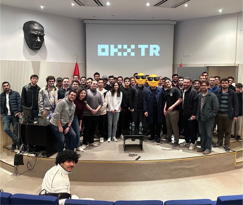OKXTurkiye's tweet image. Teşekkürler Bilkent. 😍
Dün Ankara’da düzenlediğimiz TRends&Friends etkinliğimizde enerjiniz ve ilginiz harikaydı.
Yeni topluluk buluşmalarında görüşmek üzere! 🙌