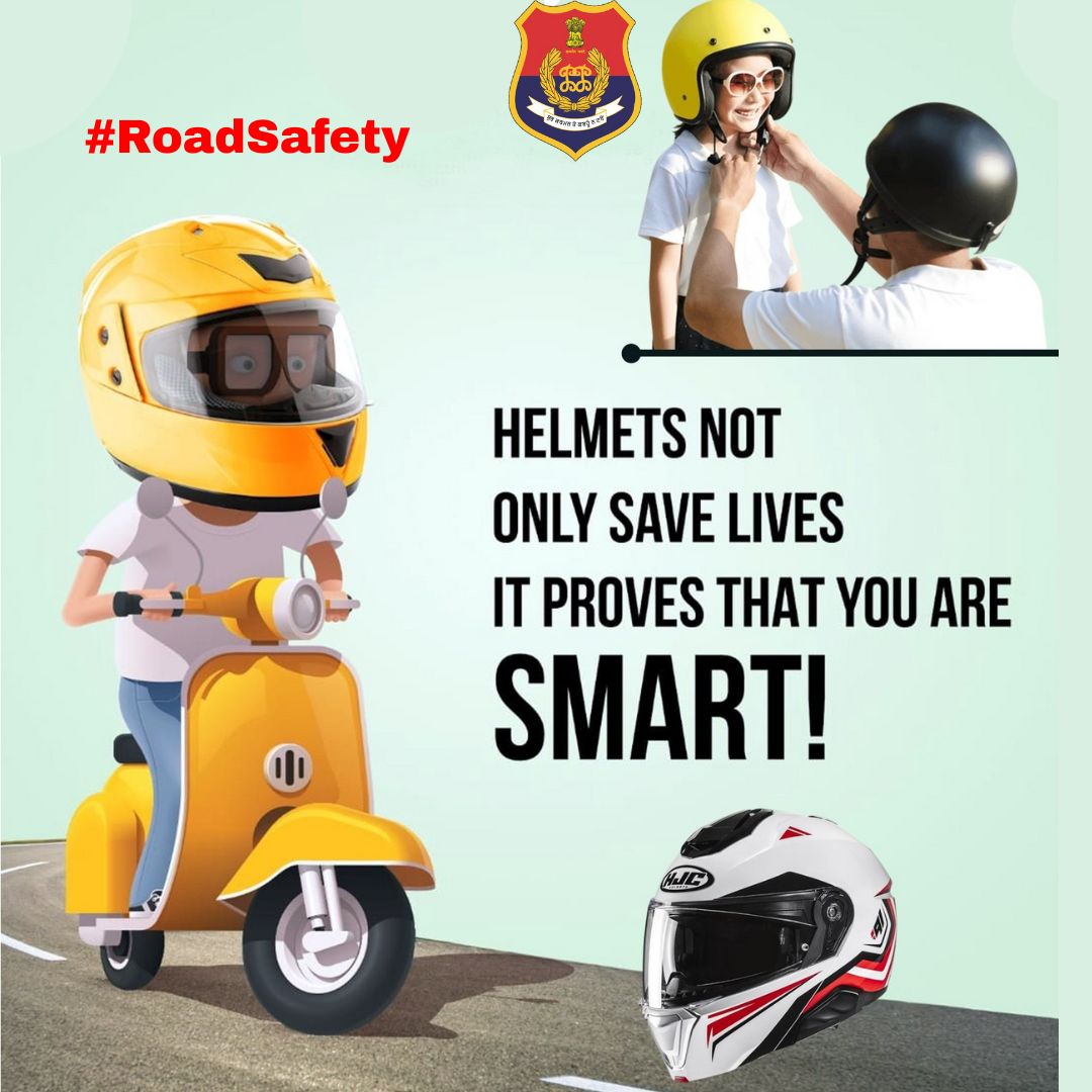 CPJalandhar's tweet image. Wearing a #Helmet isn’t just about following rules, it’s about valuing life and showing responsibility.

#BeSmart, be safe, and protect yourself and your loved ones every ride.

#Safety is style, and smart riders always gear up first!

#WearHelmet    
#RoadSafety    
#Awarenes