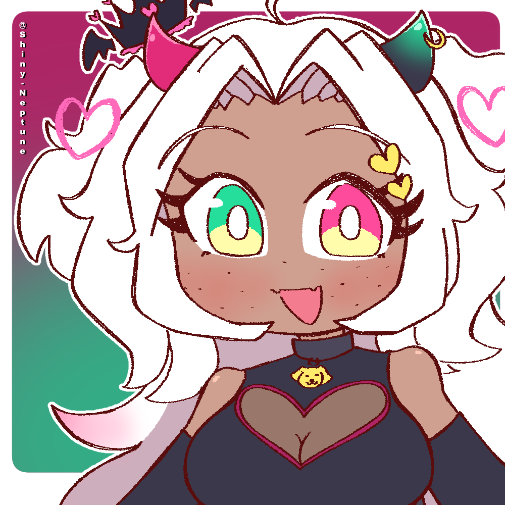 Thank you for thy commission again <a href="/StarraGalaxy/">StarGalaxy🐝✨️🔮</a> 
I have drawn their friend :3 their design is pretty