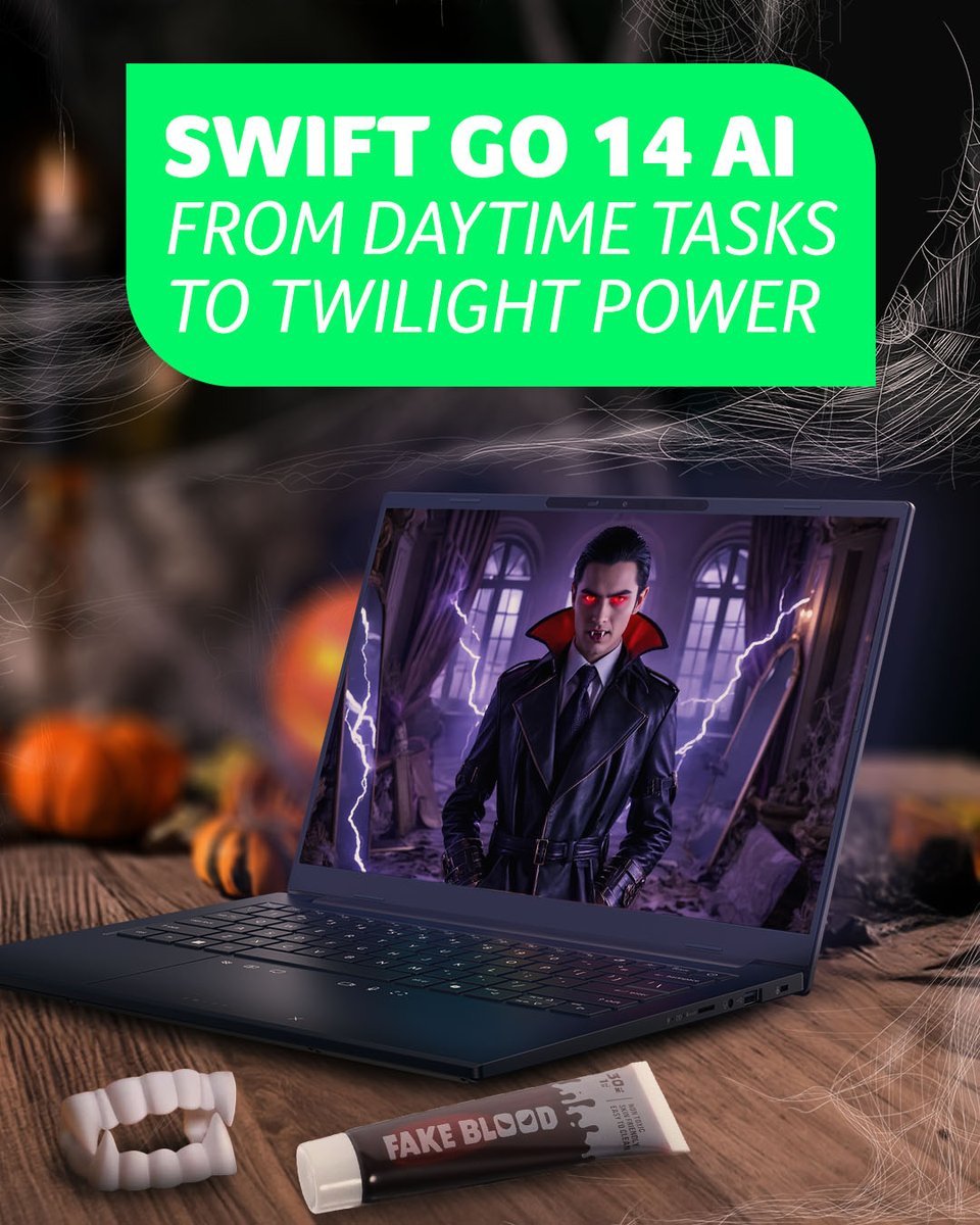 ES_Acer's tweet image. ¿#AcerSwiftEdge14AI, #AcerSwiftX14AI o #AcerSwiftGo14AI? 🎃

¿Cuál de los portátiles de la #AcerSwiftSeries va más con vuestro estilo este Halloween? 👀🤭

¡Dejad vuestra elección en los comentarios! ⬇️

acer.com/es-es/laptops/…