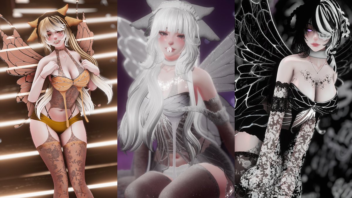 🦋Avatar '222' coming soon

📢Giveaway!
I’m giving away 3 copies of her!🎉
RT + Follow to enter.
Winners announced on release day.💫

Release date ;
24th Oct 5pm EST / 11pm CET
25th Oct 4am JST

Pictures taken by ; <a href="/TinkerLucyVRC/">TinkerLucy</a> 
-
#VRC #VRChat #vrchatavatar #vrcavatar #giveaway