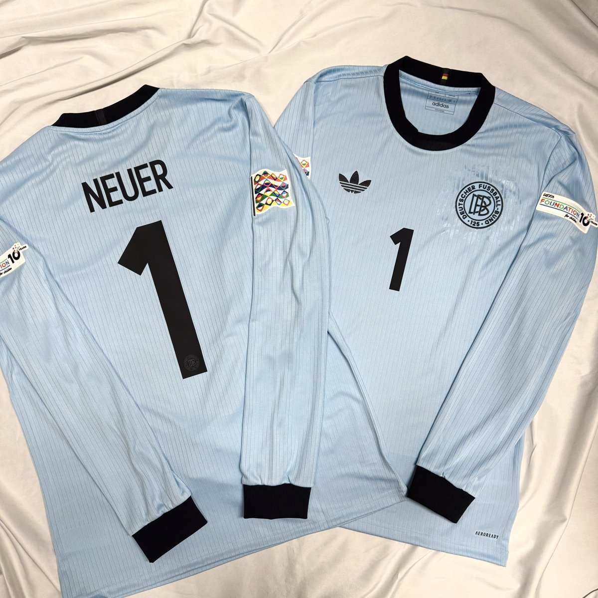 🇩🇪 #ドイツ代表 👕2025 GK 長袖ユニフォーム ✨1️⃣2️⃣5️⃣ 周年