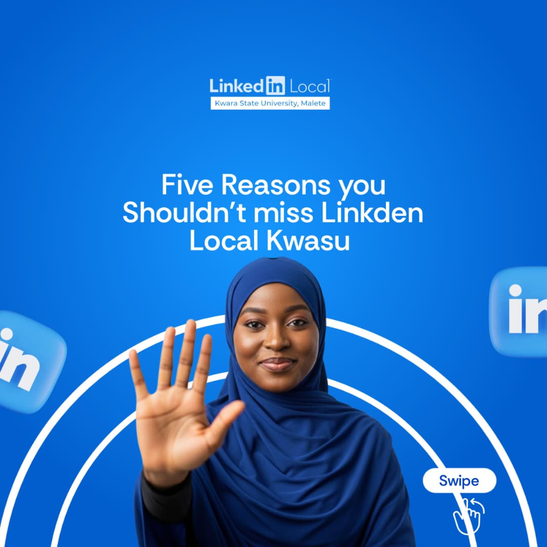 LinkedinLkwasu's tweet image. 🚀 Reasons You Can’t Afford to Miss #LinkedInLocalKWASU
If you’re serious about growth, opportunities &amp;amp; real connections — this is where you need to be.