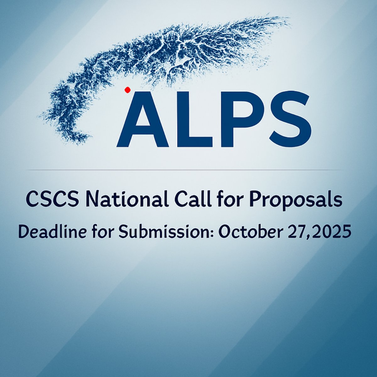 cscsch's tweet image. 🗓️ 📢 Deadline Alert: Proposals for the CSCS National Call (allocation period starting 1 April 2026) must be submitted no later than Monday, 27 October 2025, at 17:00 CET! Don&apos;t miss out! cscs.ch/publications/n…