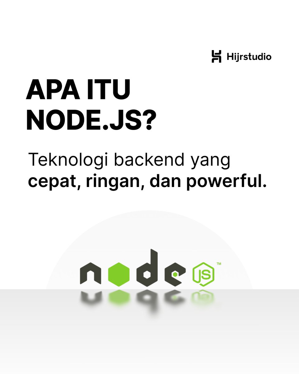 hijrstudio's tweet image. Node.js adalah teknologi backend modern yang dirancang untuk membangun aplikasi yang ringan, scalable, dan berjalan secara real-time.
Sangat ideal untuk pengembangan aplikasi seperti:
โ Chat & notifikasi
โ API berbasis REST/GraphQL
โ Dashboard dinamis dan microservices
