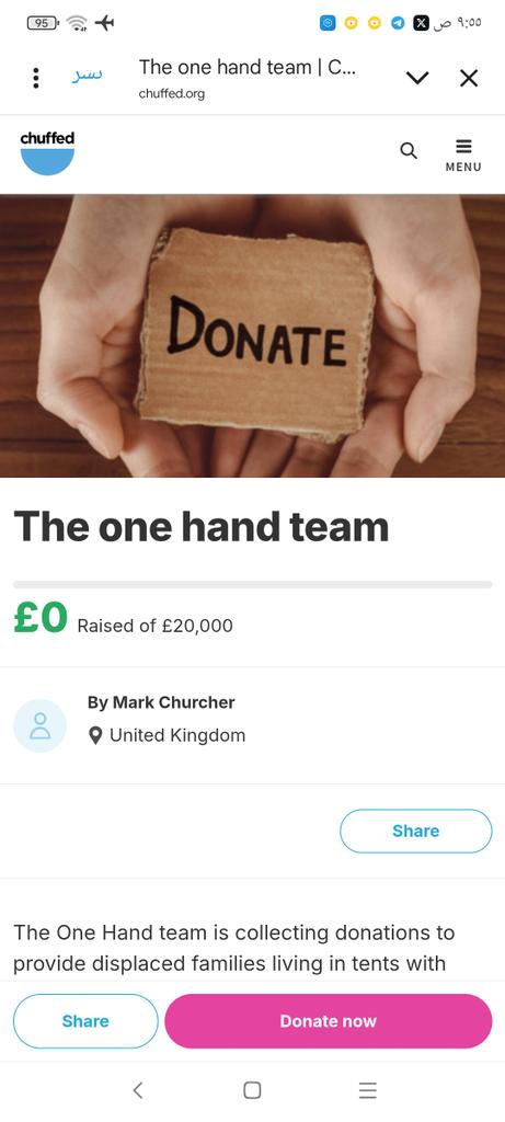 💥💥 ZERO DONATIONS 💥💥      
Let's support this campaign with a little 🙏
The goal is 100£ just today please✌️
Donate and RT 👇👇
chuffed.org/project/154868…