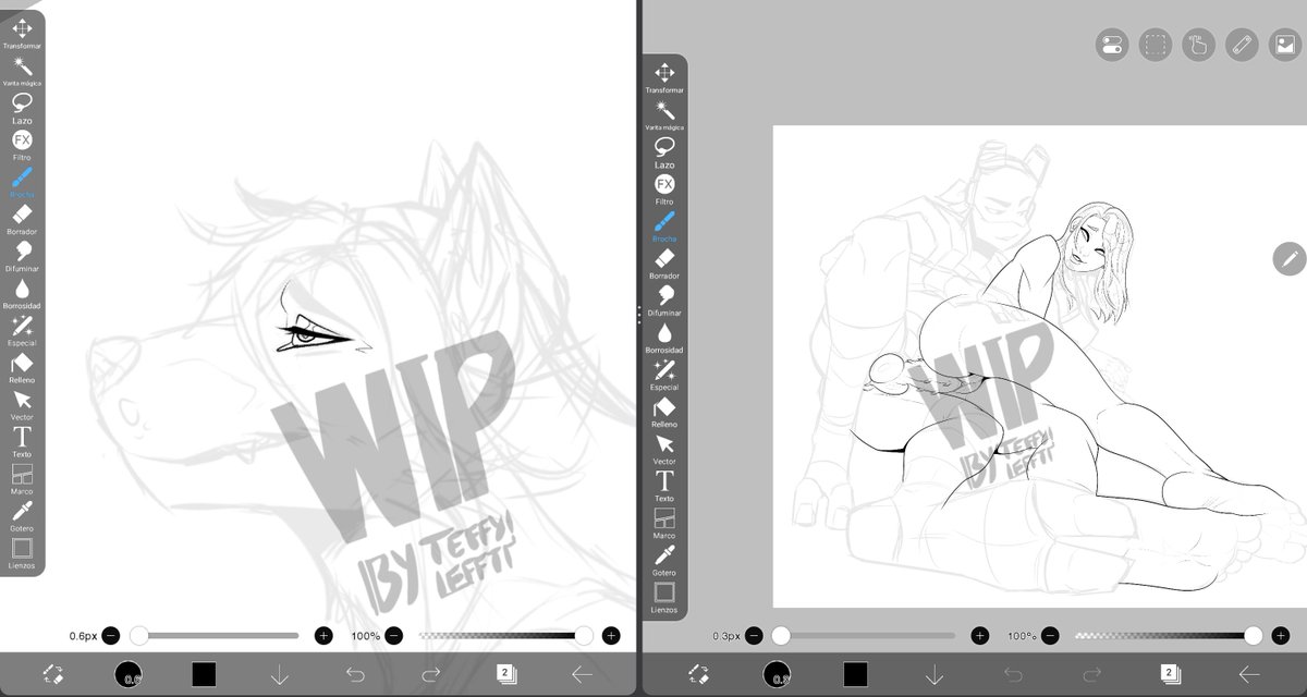 some wips
#furryartist #furryart