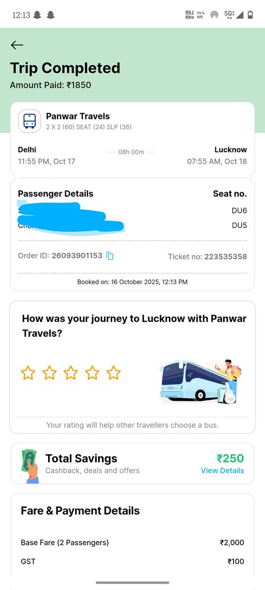 Chandan_Raj2000's tweet photo. @Paytmcare I booked a bus ticket (Delhi to Lucknow) via your app, but when I reached the bus, they said it was cancelled. Now, despite contacting support and raising a ticket, no resolution or refund. Please process the refund ASAP. #CustomerService #RefundIssue #Paytm @Paytm https://t.co/0PhRwbApCN