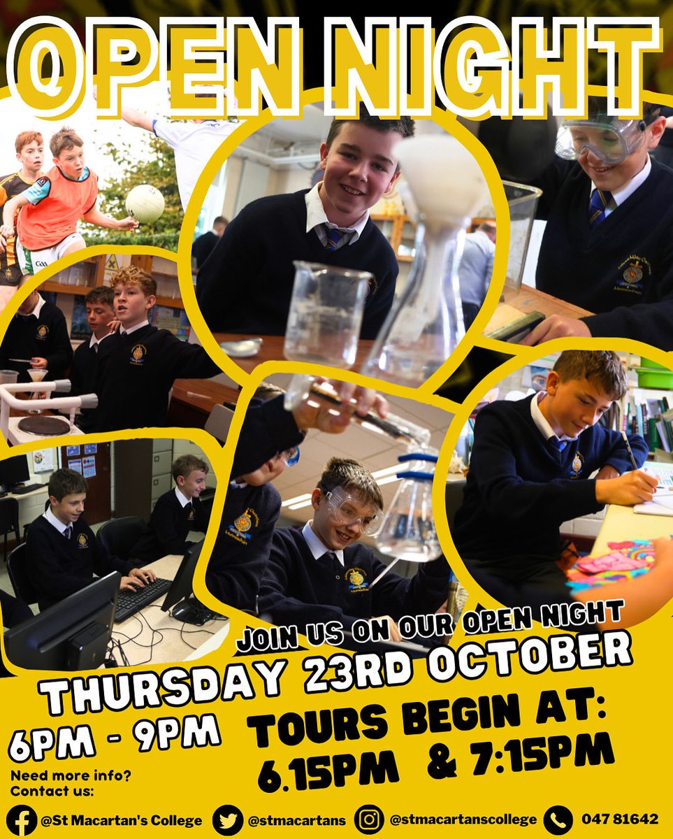 SEM OPEN NIGHT - THURSDAY 23RD OCTOBER - TONIGHT 

Come along to our open night to speak to our students 👨🏼‍🎓, our teachers 👩‍🏫 and see our school 🏫!

⏰ Tours begin at 6.15pm and 7.15pm 

#OurSchool #OurStudents #OurCommunity #OpenNight