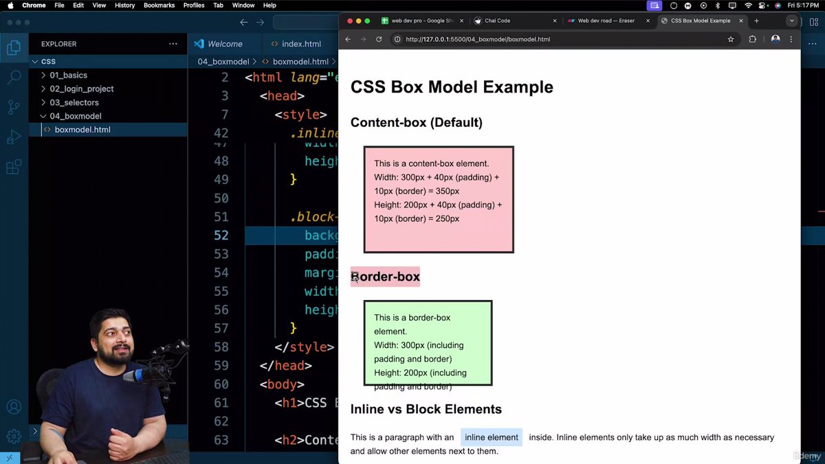 codeXninjaDev's tweet image. Day 12 of #WebDevTortoiseChallenge 🐢 by
@ChaiCodeHQ @Hiteshdotcom 
Studied CSS Box Model content-box, border-box, padding, margin & layout flow! Learned inline vs block + basics of position: relative & absolute. Built a Navbar using ::after & :hover::after hover effects 💻🔥
