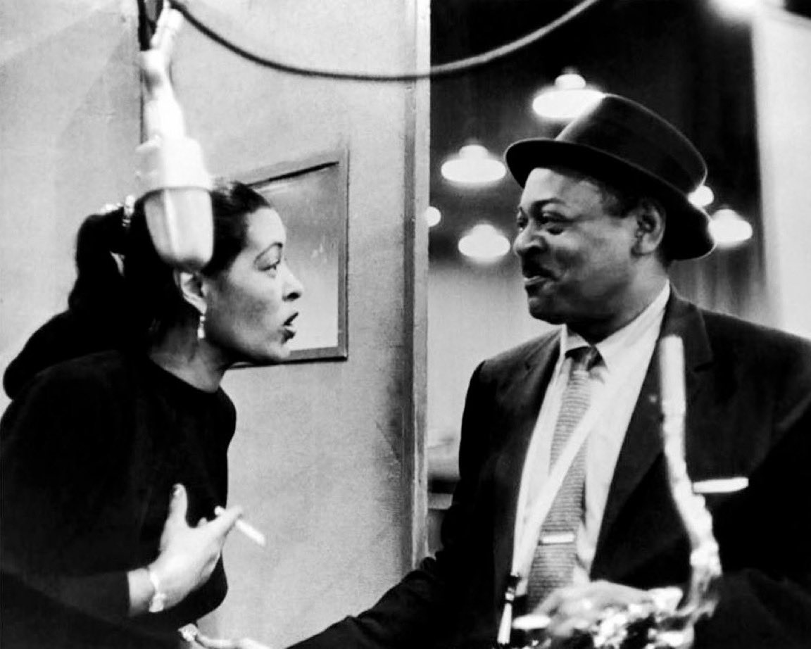 SVG__Collection's tweet image. Billie Holiday & Coleman Hawkins