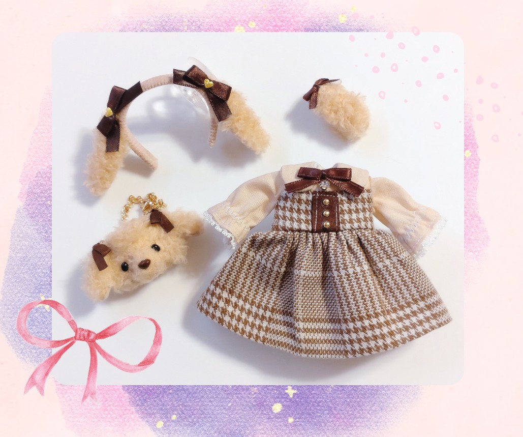 ꫛꫀꪝ✧‧˚
プードルのチェックワンピース🐩🍁