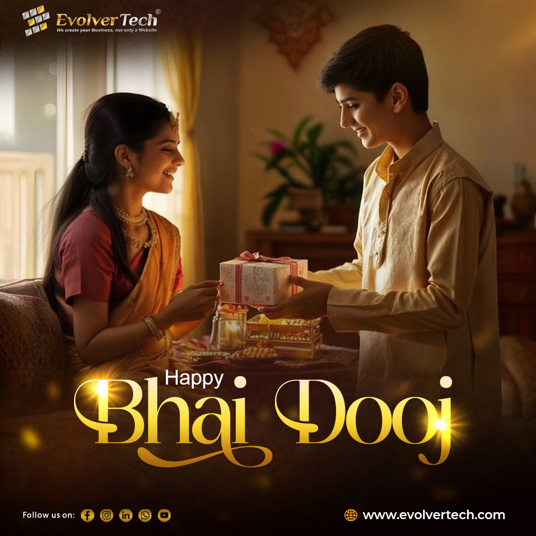 evolver_tech's tweet image. The bond between brother and sister shines brighter on this Bhai Dooj! 💫
Celebrating love, laughter, and lifelong memories. ❤️

📲  Call us: +91 99882-71092, +91 77103-47001
👉 Visit us: evolvertech.com
#HappyBhaiDooj #BrotherAndSister #SiblingGoals #FestiveVibes