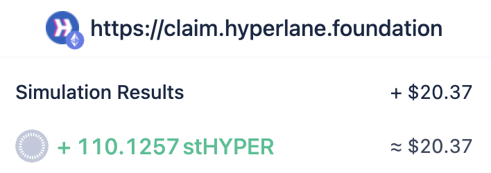 The Expansion Rewards 3 are live since yesterday and I was able to claim $75.14 worth of $HYPER/ $stHYPER

I spent about $50 on fees, so let's say I made a profit of about $25 with a nice roi of ~50%

Nothing is known about the Expansion Rewards 4 yet, so before I start