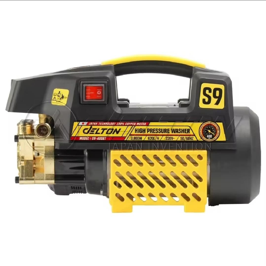 DELTON JAPAN high pressure water sprayer 400 bar 3800 watts new model !  
Price: 2500/-
Call  7622499; Free delivery

Induction motor can suck water by itself Induction Motor and has auto stop....