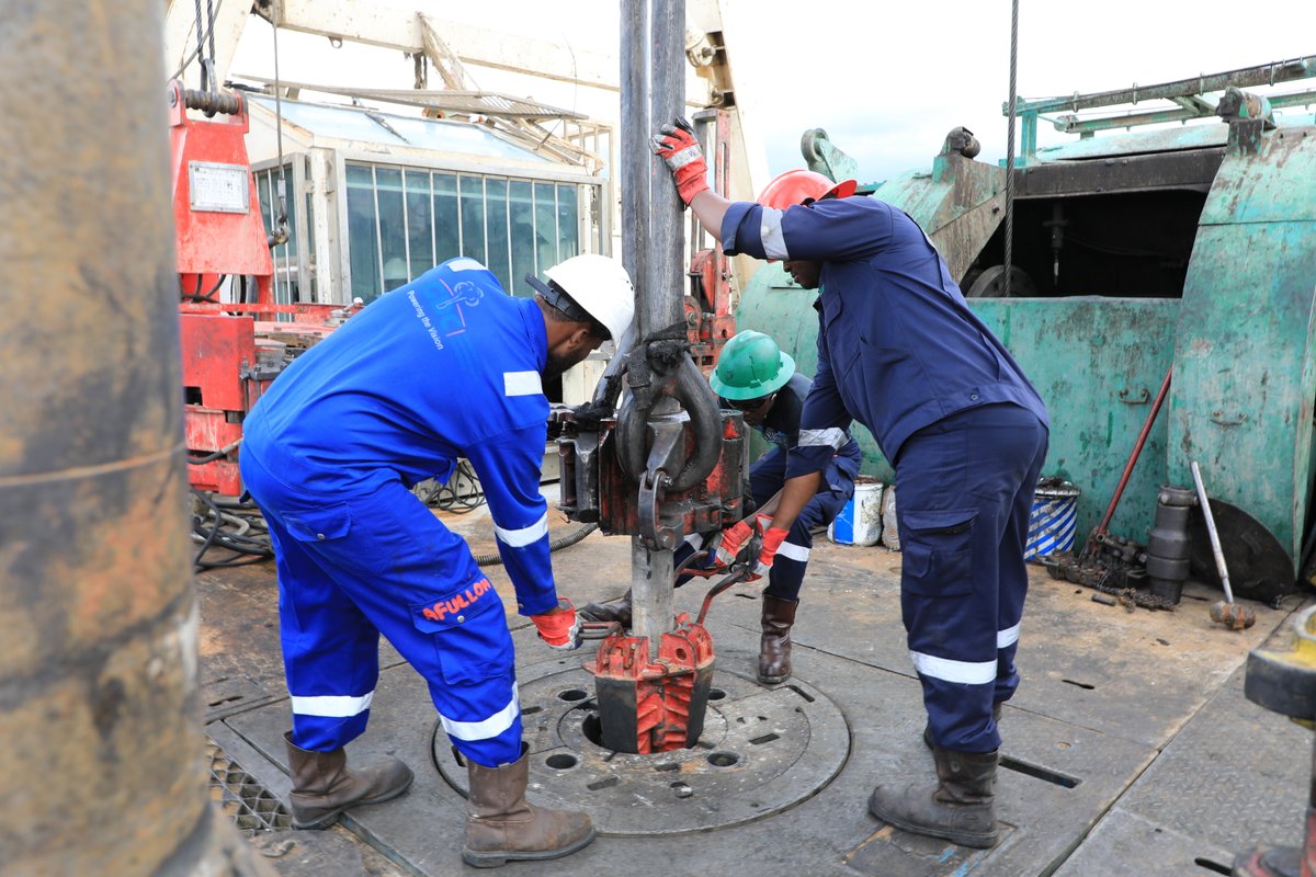 GDCKenya's tweet photo. #TBT to March 2025, when #TeamGDC drilling crews were on site performing well-string assembly during the drilling of a well at the Menengai Geothermal Project. Their teamwork and precision continue to power our progress of #UnlockingKenyasGeothermalPotential https://t.co/3owL3UgxFL